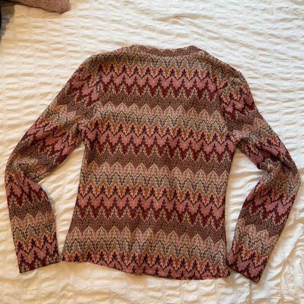 Dr2 Multicolor Zigzag Button Down Shirt - image 7